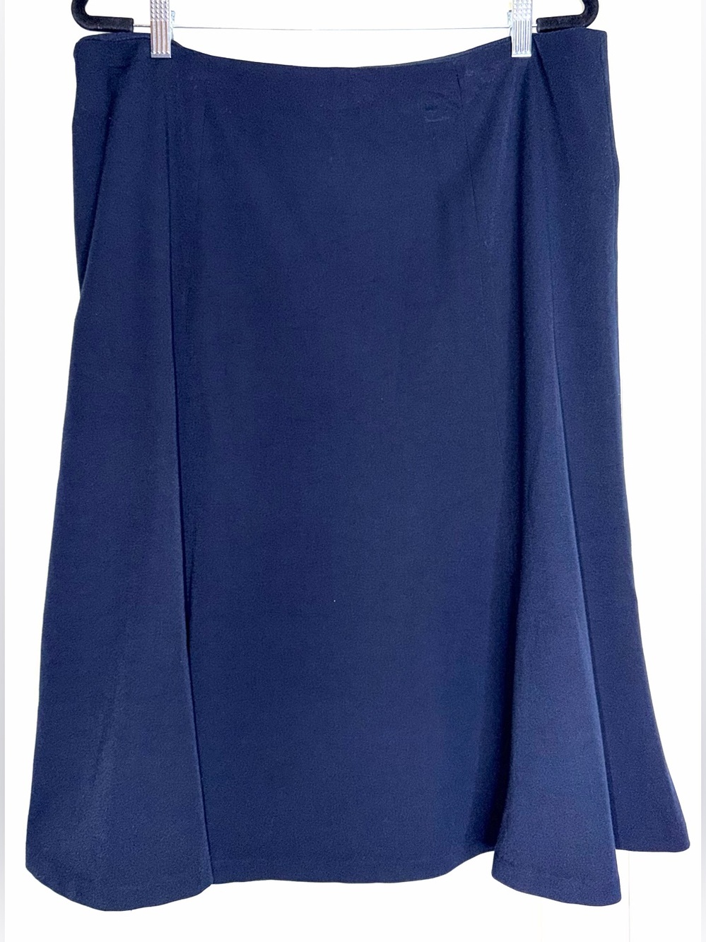 Chaps Navy Knee Length Office Siren Corpwear Career Skirt Womens Sz 16 EUC
